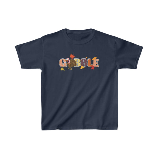 Youth Thanksgiving Turkey Gobble Shirt