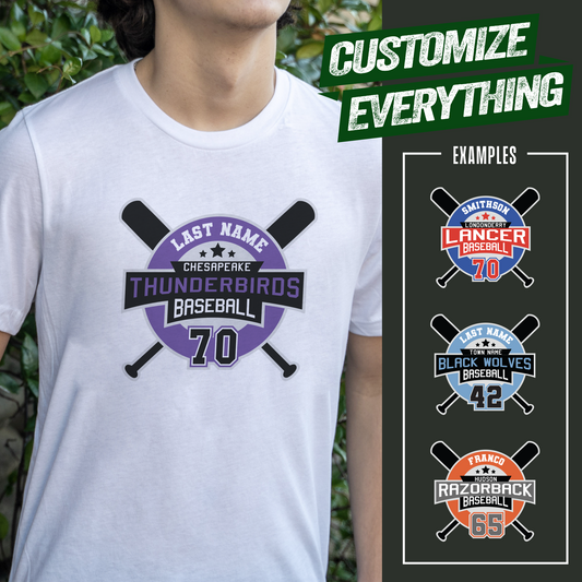 Custom Baseball Shield Shirt