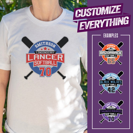 Custom Softball Shield Shirt