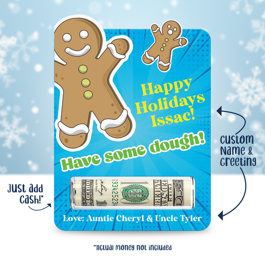 Gingerbread Man Money Card