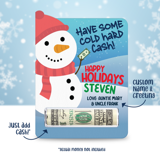 Snowman Money Card