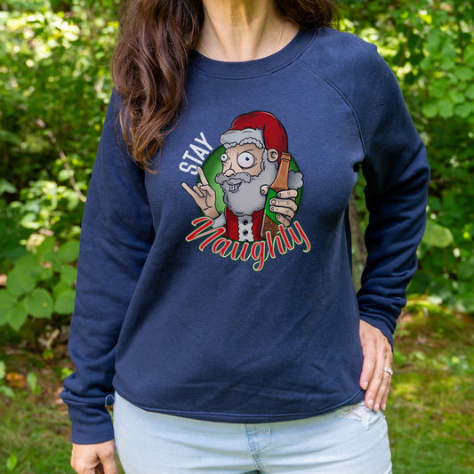 Stay Naughty Santa Sweatshirt